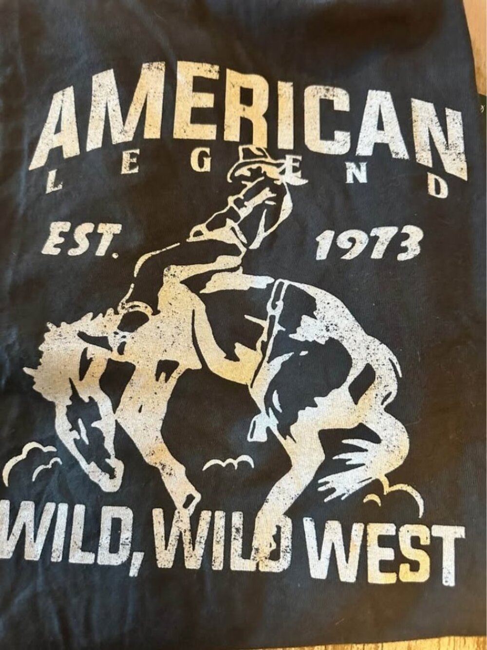 American Legend Wild West Graphic T-Shirt Sz Small